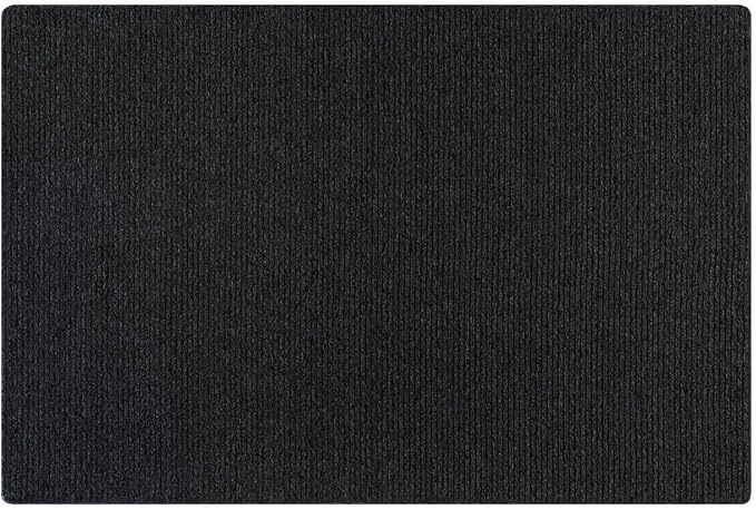 Non Slip Dark Gray Solid Rubber Back Thing Door Mat for Entryway 2x3 for Kitchen, Rug for Bathroom, Stain Resistant Easy Cleaning Non Shedding Carpet Dark Gray 2 x 3