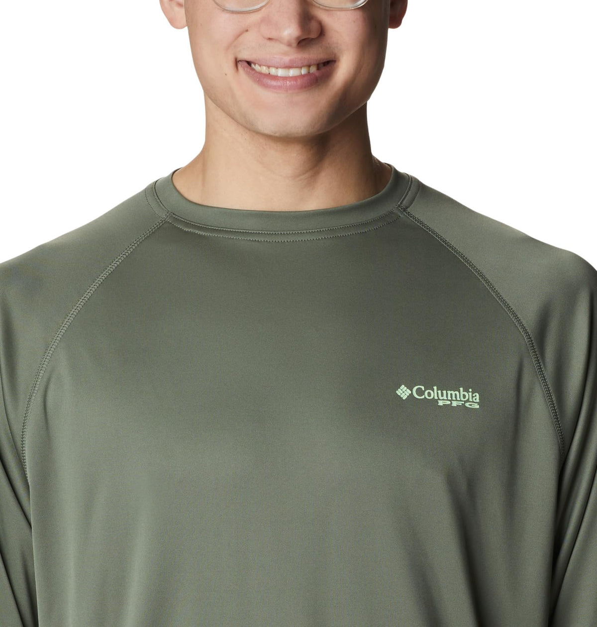 Columbia Men's Terminal Tackle Long Sleeve Fishing Shirt, Cypress/Key West Logo, XX-Large