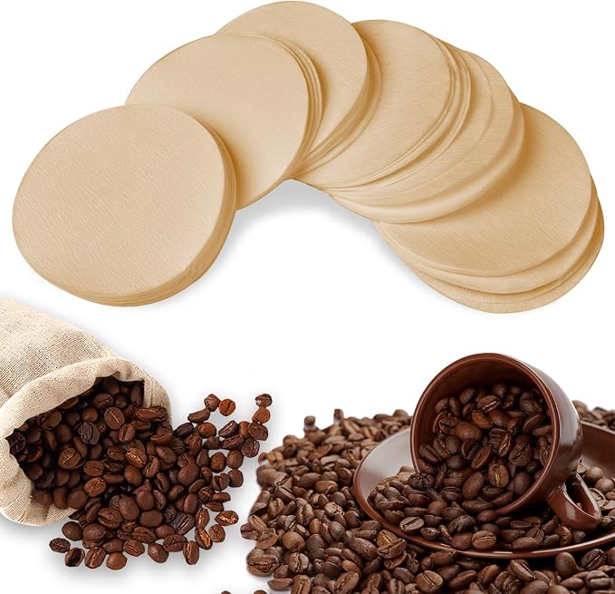 CEYAZYE 200 PCS Round Coffee Filter Paper, 56 mm Disposable Coffee Filters