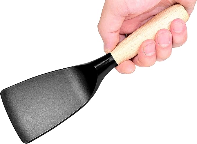 Small Nylon Egg Turner for Nonstick Frying Pans, Heat Resistant Spatula