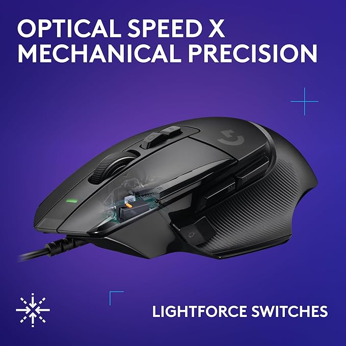 Logitech G502 X Wired Gaming Mouse + G515 TKL Wireless Gaming Keyboard (Tactile) Bundle: Black