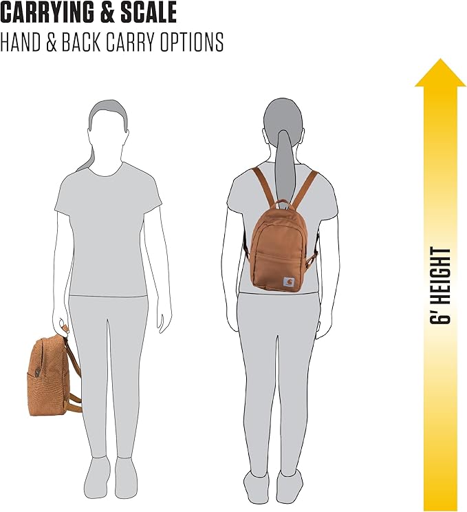 Carhartt Classic Mini Backpack, Durable, Water-Resistant Backpack with Adjustable Shoulder Straps, Blind Duck Camo