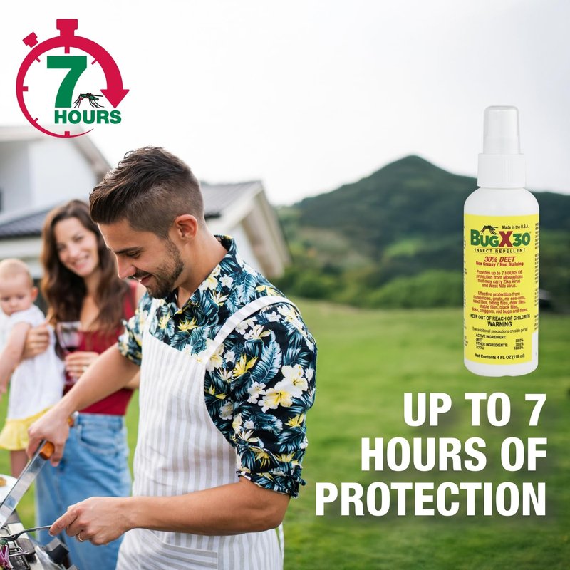 CoreTex Bug X 30 Insect Repellent Spray with 30% DEET - 2oz Bottle of Insect Repellent Spray Repels Biting Insects for up to 7 Hours