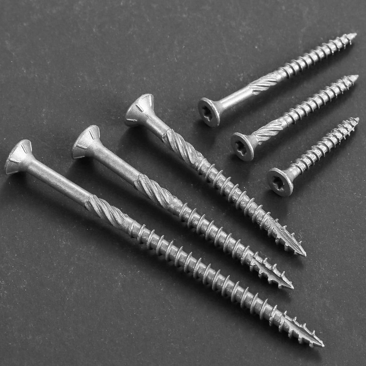 Wensilon #8 * 1-5/8" 304 Stainless Steel Deck Screws, (3300pcs) 15 lbs.Exterior Wood Screws, Rust Resistant epoxy Coated, Bronze, T20 Star Bit