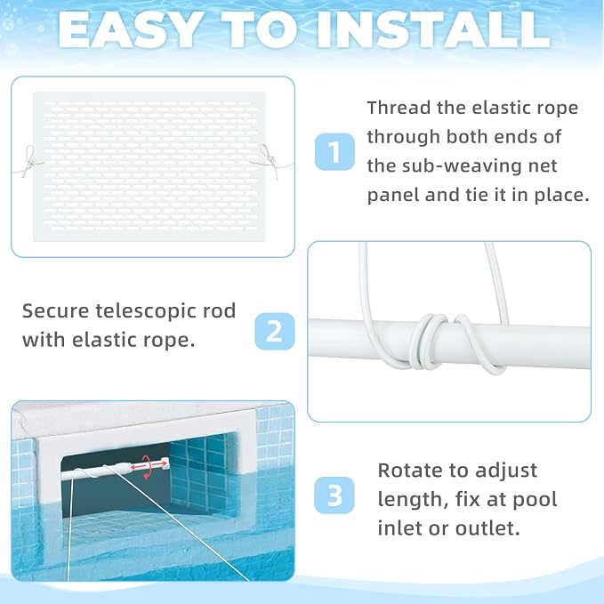 Pool Skimmer Guard Kit Pool Skimmer Screen Net Skimmer Catcher Leaf Shield Net