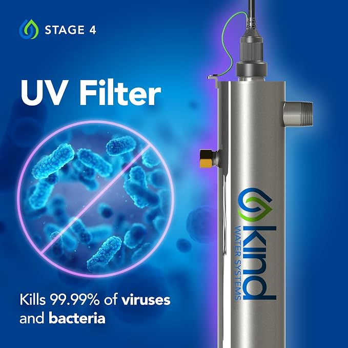 Kind Water Replacement Filter Set – Sediment Filter, UV Lamp & Quartz Sleeve –