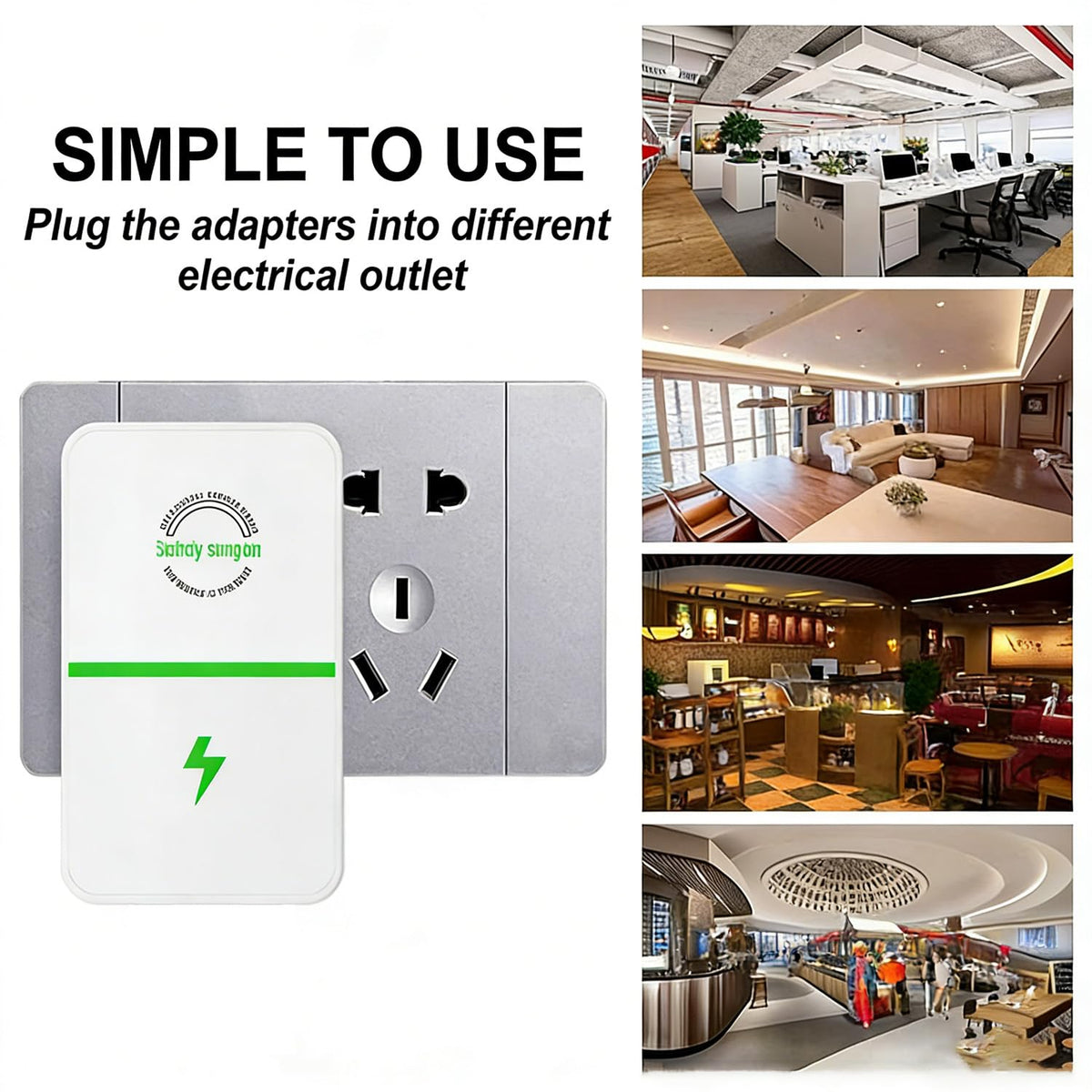 2026 Electricity Saving Box, Energy Saver Plug to Reduce Electricity Bill, Power Factor for Household/Offices (4pcs)