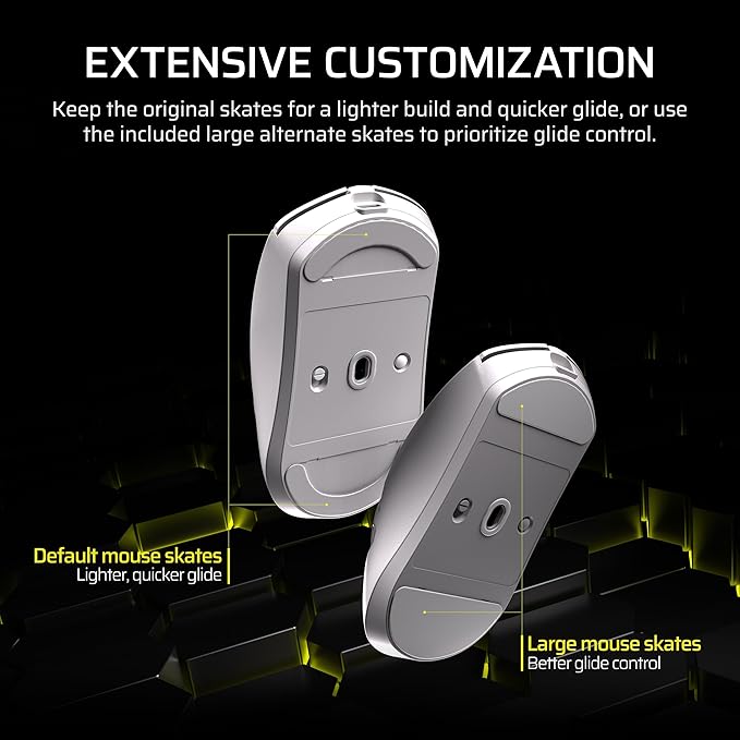 Corsair Sabre v2 PRO Wireless MG FPS Gaming Mouse – 33,000 DPI Marksman S Sensor, 8,000Hz Hyper-Polling, Durable Magnesium, Lightweight, Up to 120hr Battery – White
