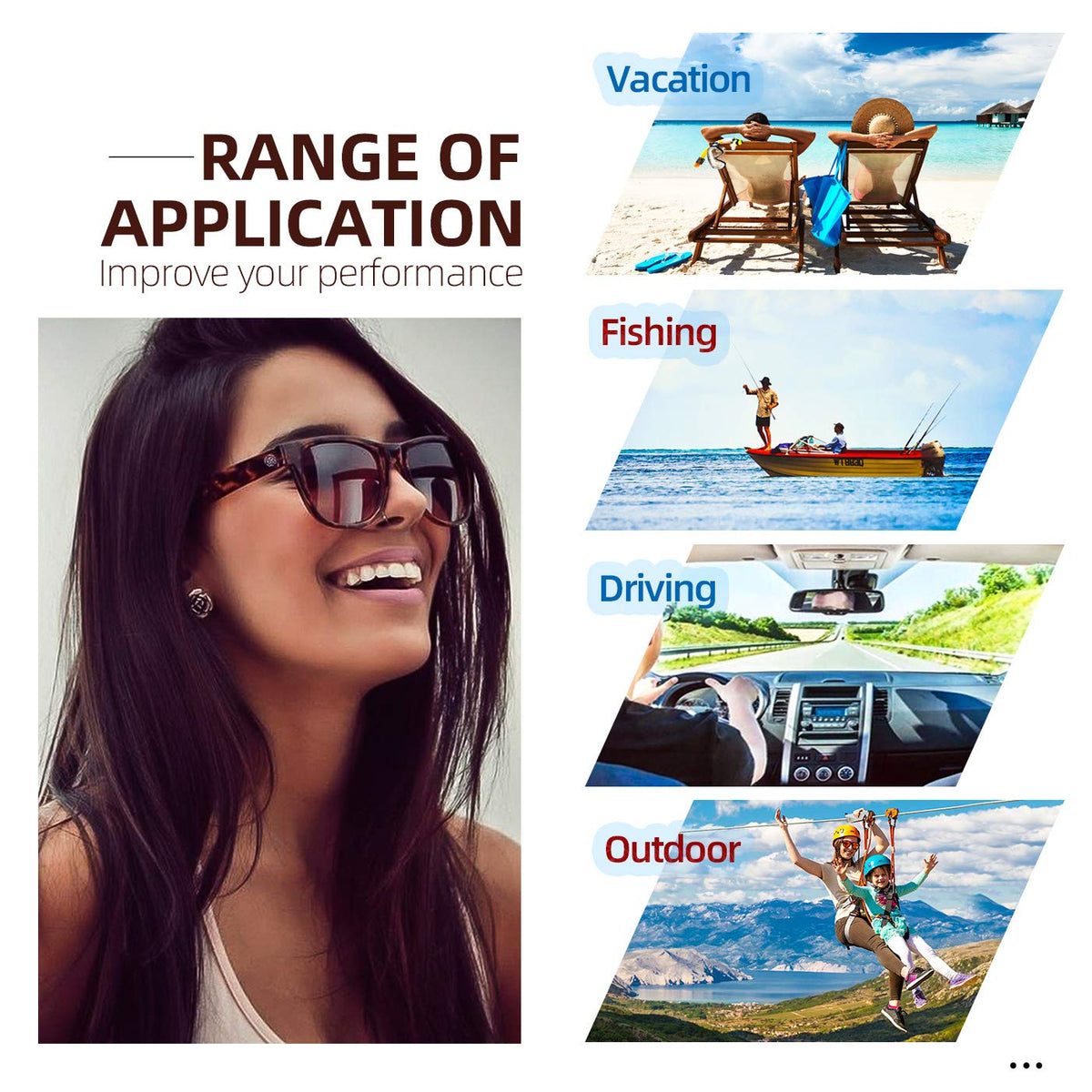 COLOSSEIN Fashion Polarized Sunglasses For Women Men Classic Vintage Square Frame UV400 Protection Lens