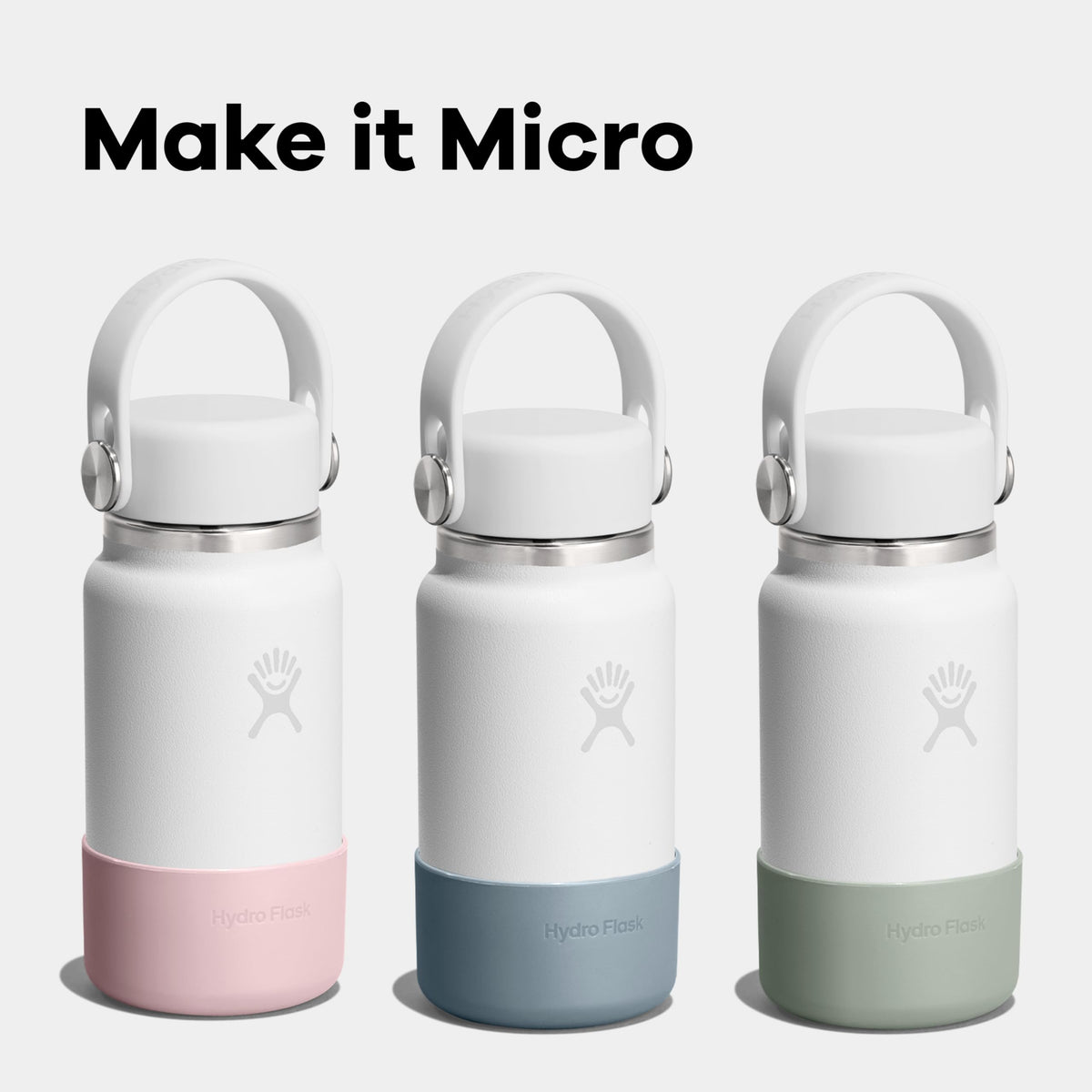 Hydro Flask Micro Bottle Boot - Bottom Protector Sleeve - Silicone Mini Water Bottle Accessory Mermaid Green