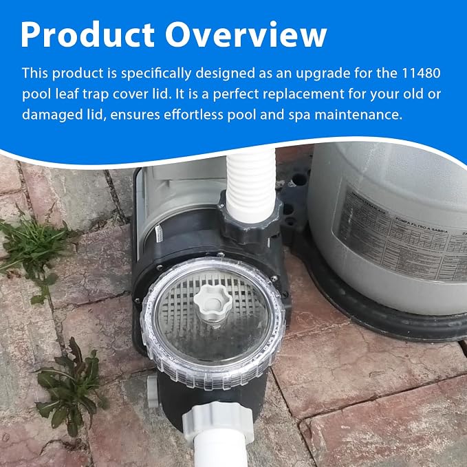 Sand Filter Pump Replacement Parts, 11480 Pool Leaf Trap Cover Lid