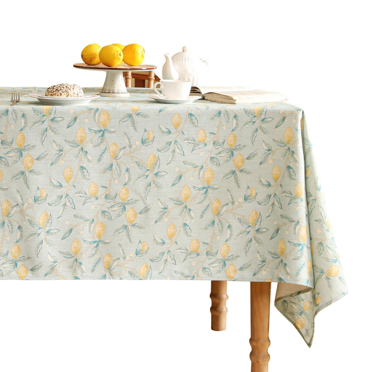 patdrea Vintage French Linen Tablecloth,Rectangular,102"x63"-Kulom A
