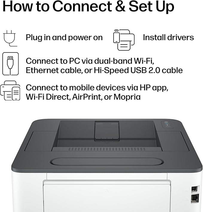 HP Laserjet Pro 3001dw Wireless Black & White Printer, Best-for-Office (3G65OF)