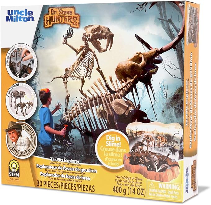 Basic Fun Dr. Steve Hunters Tar Pits Explorer (Saber Tooth Tiger + Mammoth)