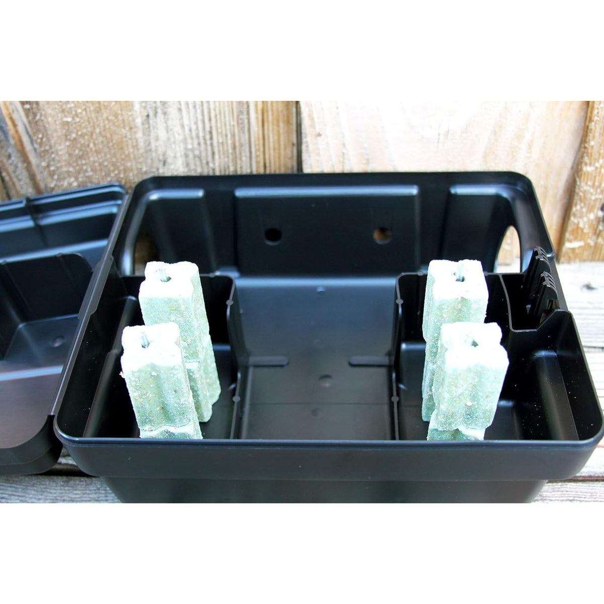 Outpost Rat Bait Station | Single Station Targets Small Mice Up to Large Rats | Position Horizontal or Vertical | Made in USA