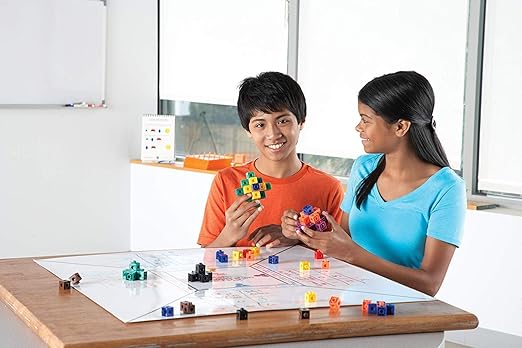 hand2mind Snap Cubes, Math Linking Cubes, Plastic Cubes, Snap Blocks, Color Sorting, Connecting Cubes, Math Manipulatives, Counting Cubes for Kids Math, Math Cubes, Math Counters (Set of 1000)