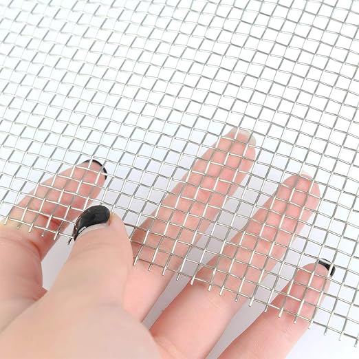 Wire Mesh Stainless Steel Woven Wire Mesh Screen 6 Mesh 300X 210mm Air Vent