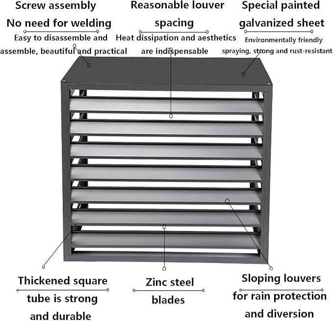 Outdoor air conditioning fence, outdoor air conditioning hidden protective cover