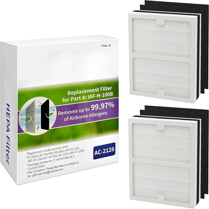 Replacement Idylis AC-2125 /AC-2126 Filters Compatible