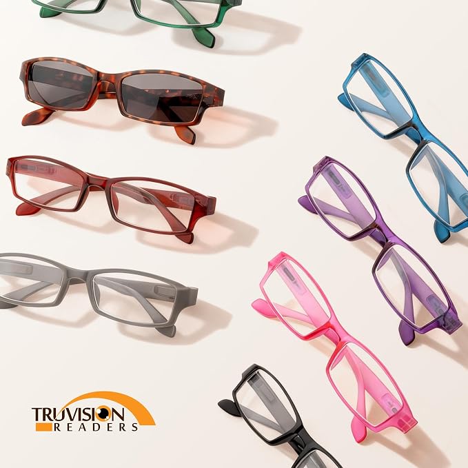 TruVision Readers Reading Glasses, Comfort Spring Hinges