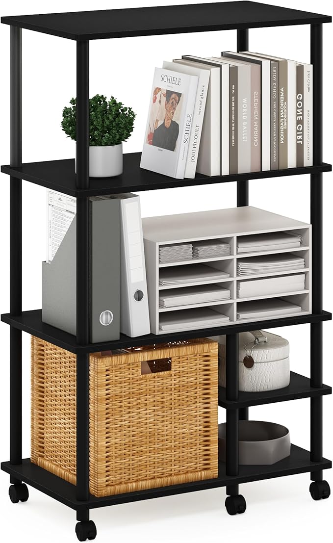 Furinno Turn-N-Tube 3-Tier Toolless Multipurpose Printer Stand Display Storage Shelf