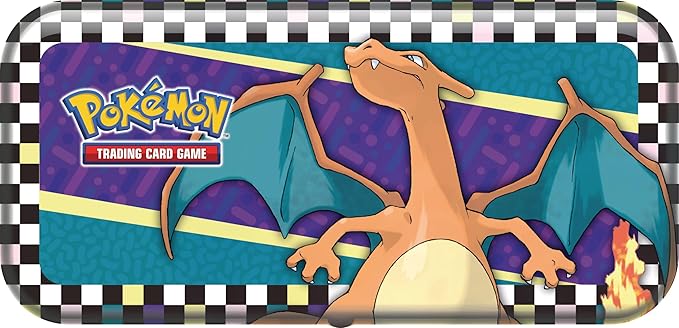Pokémon - Trading Card Game: Back to School Pencil Case - Glurak (1 Tin Box & 2 Booster Packs)