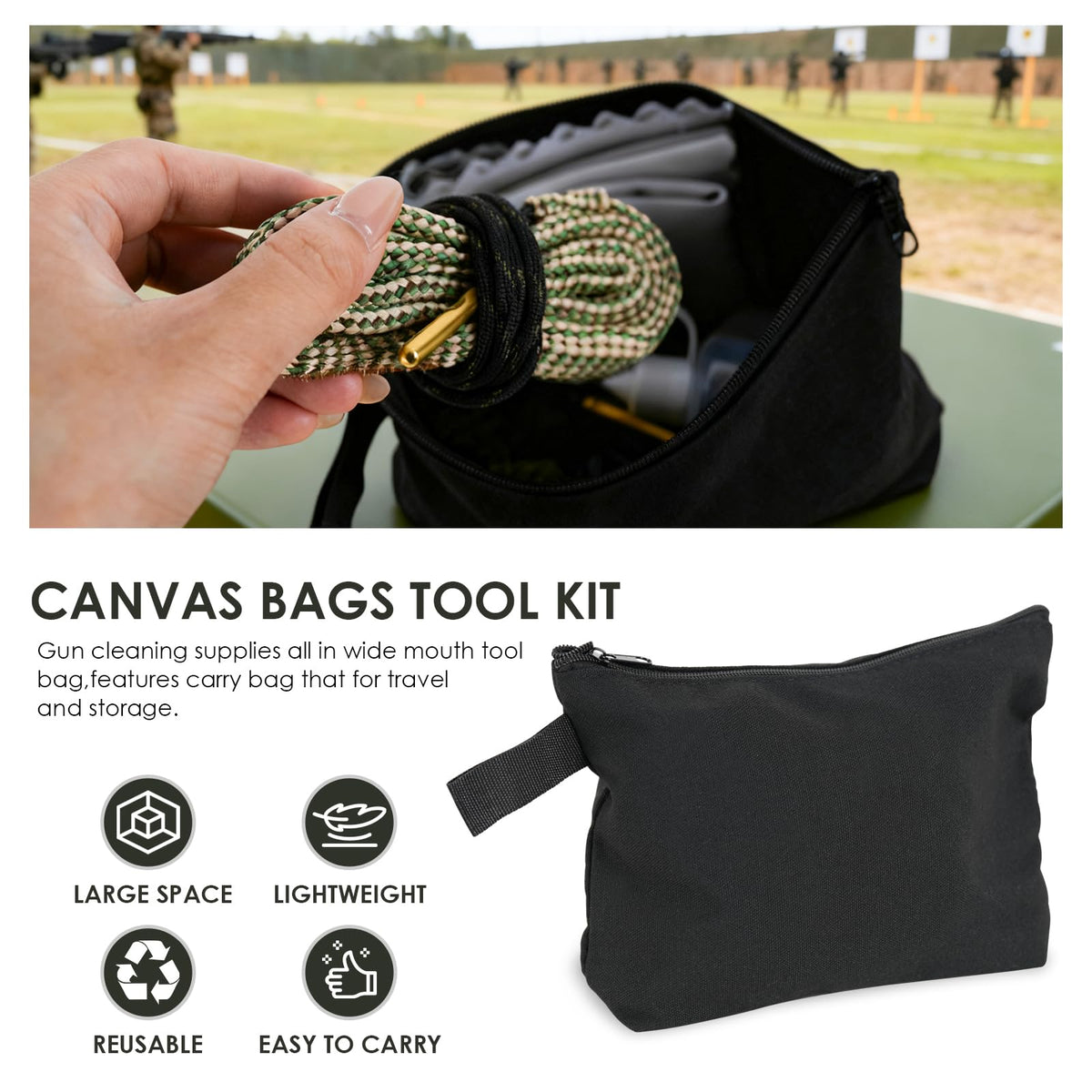 4 Pack Bore Cleaner Gun Cleaning Kit for Handguns and Rifles