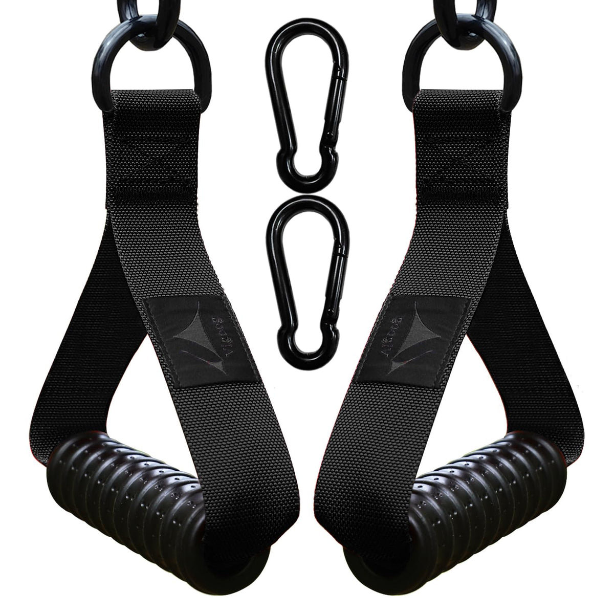 Vigoog Heavy Duty Gym Workout Handle Attachments - Powerful, Comfortable & Anti-Slip Rubber Exercise Grips for Cable Machines, Pulley Systems and Other Fitness Equipments