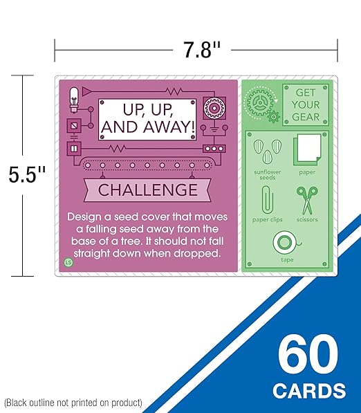 Carson Dellosa Stem Challenges Learning Cards Bundle, 2 Hands-On Science Kits for Kids Ages 8-12, 60 Stem Projects, Educational Science Kits, Stem Education Kit for Homeschool or Classroom