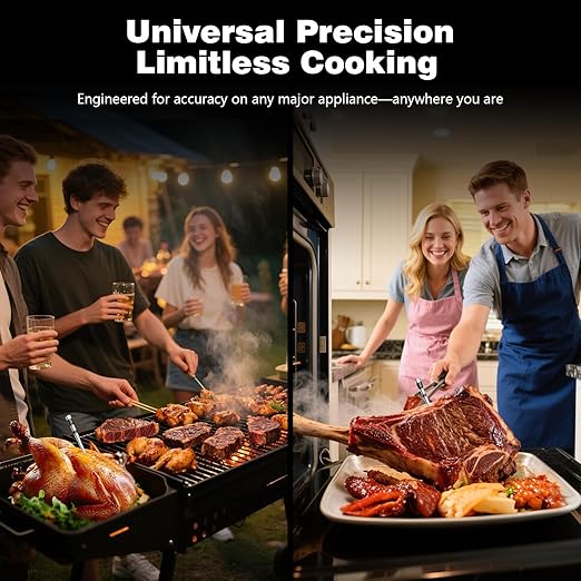 Smart Wireless Meat Thermometer with Display Base, WiFi & App