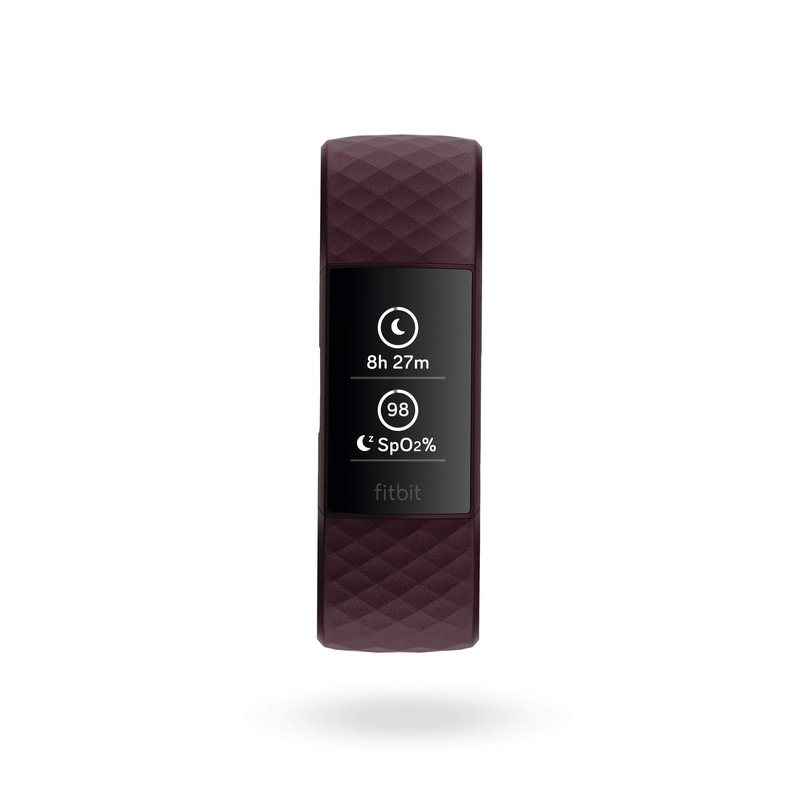 Fitbit Charge 4 Fitness and Activity Tracker with Built-in GPS, Heart Rate, Sleep & Swim Tracking, Rosewood/Rosewood, One Size (S &L Bands Included)