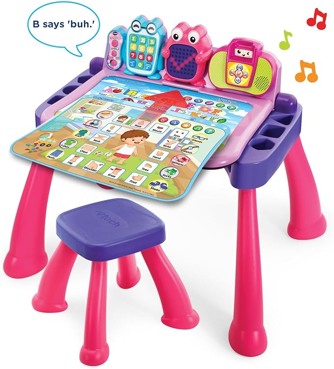VTech Touch and Learn Activity Desk Deluxe, Pink