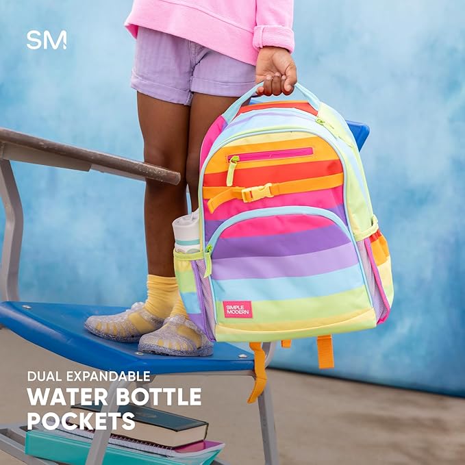 Simple Modern Medium Transformer Toddler Backpack for School Girls and Boys | Kindergarten Elementary Kids Backpack | Fletcher Collection | Kids - 15" tall | Block Nation