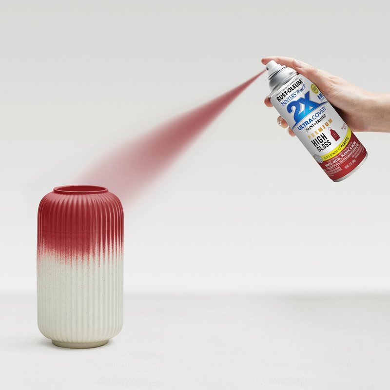 Rust-Oleum 372272- Painter's Touch 2X Ultra Cover Spray Paint, 12 oz, Majestic Red