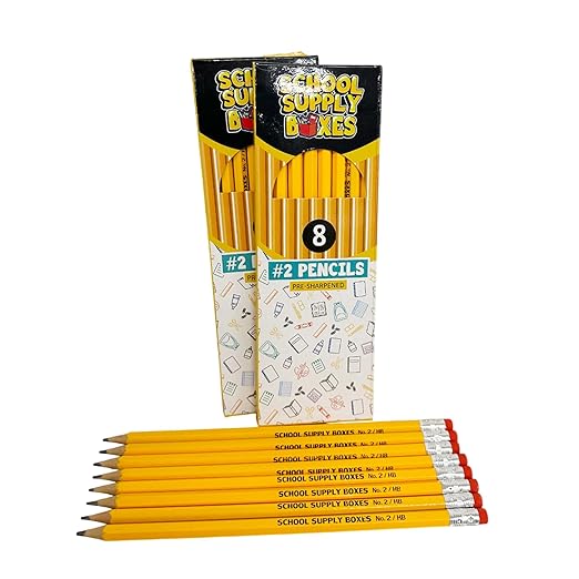 School Supply Boxes | Teacher Bundle (1 Box) | Back to School Essentials Kit Designed for Teachers | Includes Pencils, Red Pens, Dry Erase Markers, Sticky Notes, Paper Clips & More