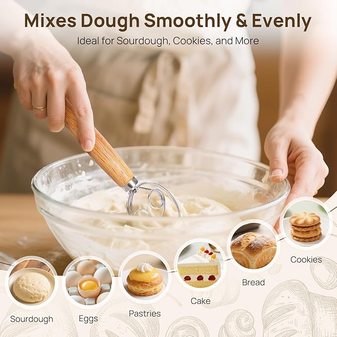 Sourdough Starter Kit 5 Banneton Round & Oval, Consciot Cotton Rope Bread Proofing Basket Set, Sourdough Bread Baking Supplies, Bread Baskets With Liners & Covers, Gift for Bakers Women Kids Family