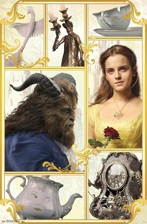 Trends International Disney Beauty And The Beast - Group Wall Poster, 19L x 13W, Premium Unframed Version