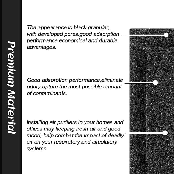 4-Pack Activated Carbon Pre-Filters Compatible
