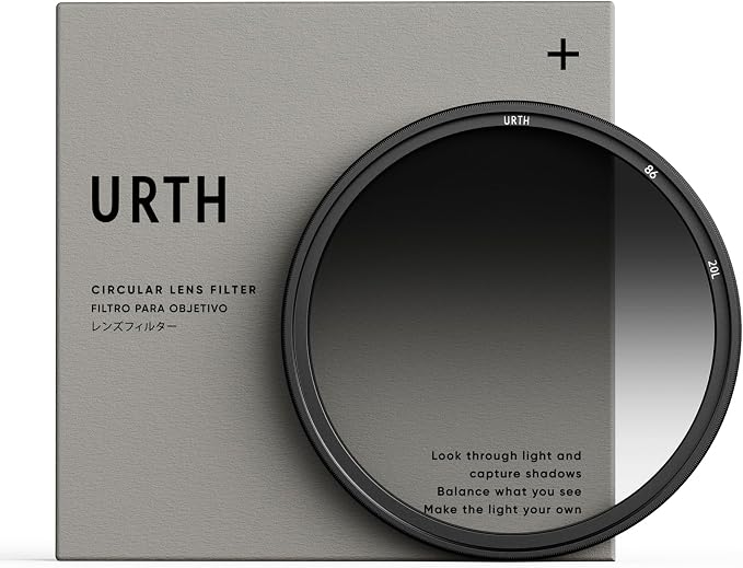 Urth 86mm Soft Graduated ND8 Lens Filter — 3-Stop, Ultra-Slim 20-Layer