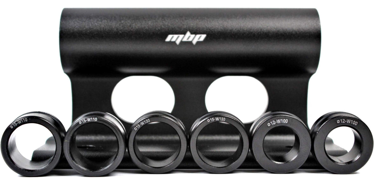 MBP Versatile Bike Block - Thru AXLE (15x110 12x100 15x100) & Quick Release 9x100mm - Bicycle Truck Bed/Storage