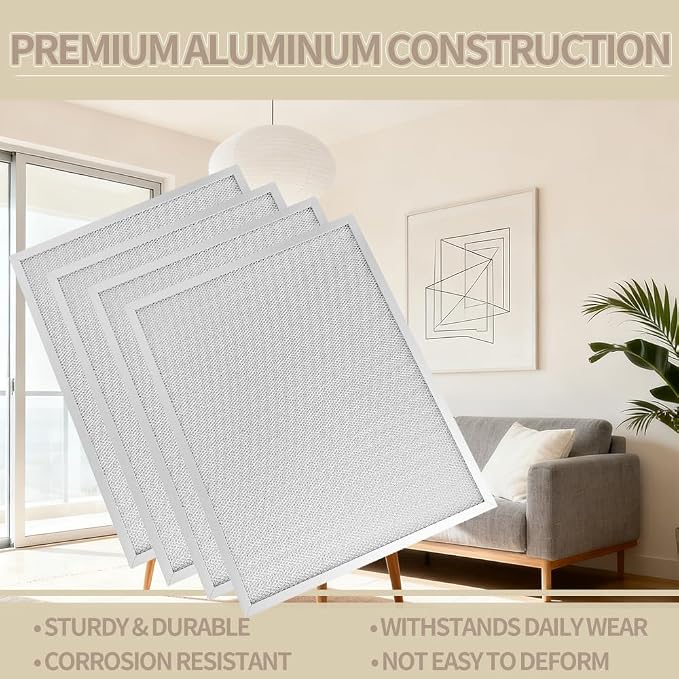 4 Pcs 203368 Air Pre Filter 16'' x 12.5'' Fit