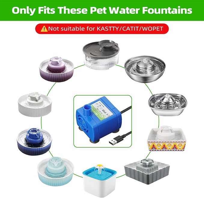 Cat Water Fountain Pump, IP68 DR-DC 160 Submersible Water Pump