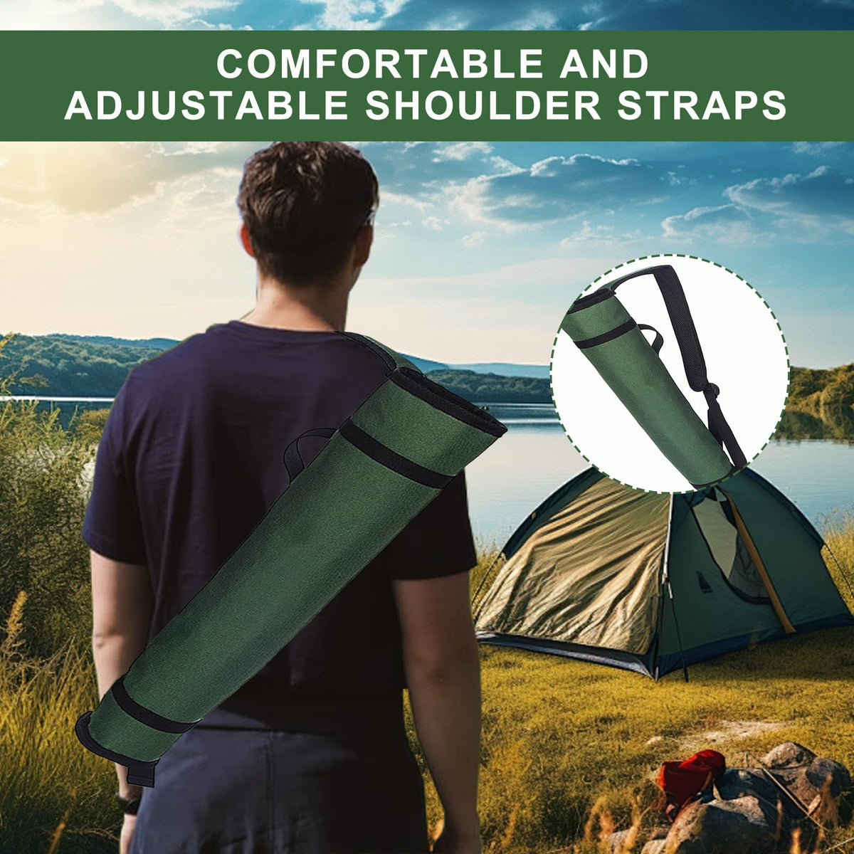 KURUGEILI Archery Quiver Back and Hip Quivers Adjustable Arrow Backpack Bag Holder Side Hip Arrows Bag for Compound Recurve Bow Practice Target Hunting Green
