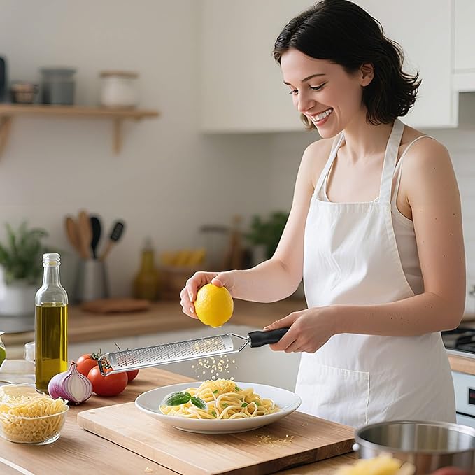 Lemon Zester Grater, Stainless Steel Zester Grater with Handle
