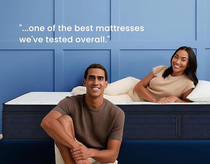 12 Inch Full Size Mattress, Responsive Support Spine Health, Dynamic Pressure Relief, Hybrid Latex Memory Foam with Pocket Springs Mattresses in a Box, CertiPUR-US Certified, Medium Firm