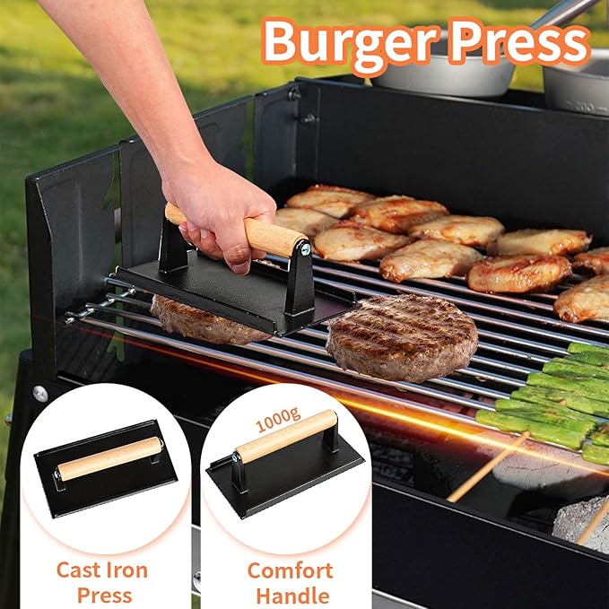 Jardeasy 29-Piece Grill Tools Set, Heavy Duty Stainless Steel BBQ Accessories for Outdoor BBQ & Camping