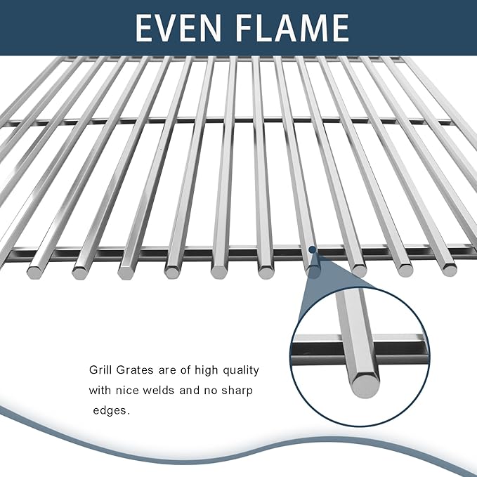 Flavorizer Bars,Heat Deflectors,Grill Burner and Grill Grid for Weber Genesis II E-410, S-410, LX E-440, S-440 (Porcelain Steel, 66030 * 7+ES/410 * 4+66790 * 4+66097 * 3)
