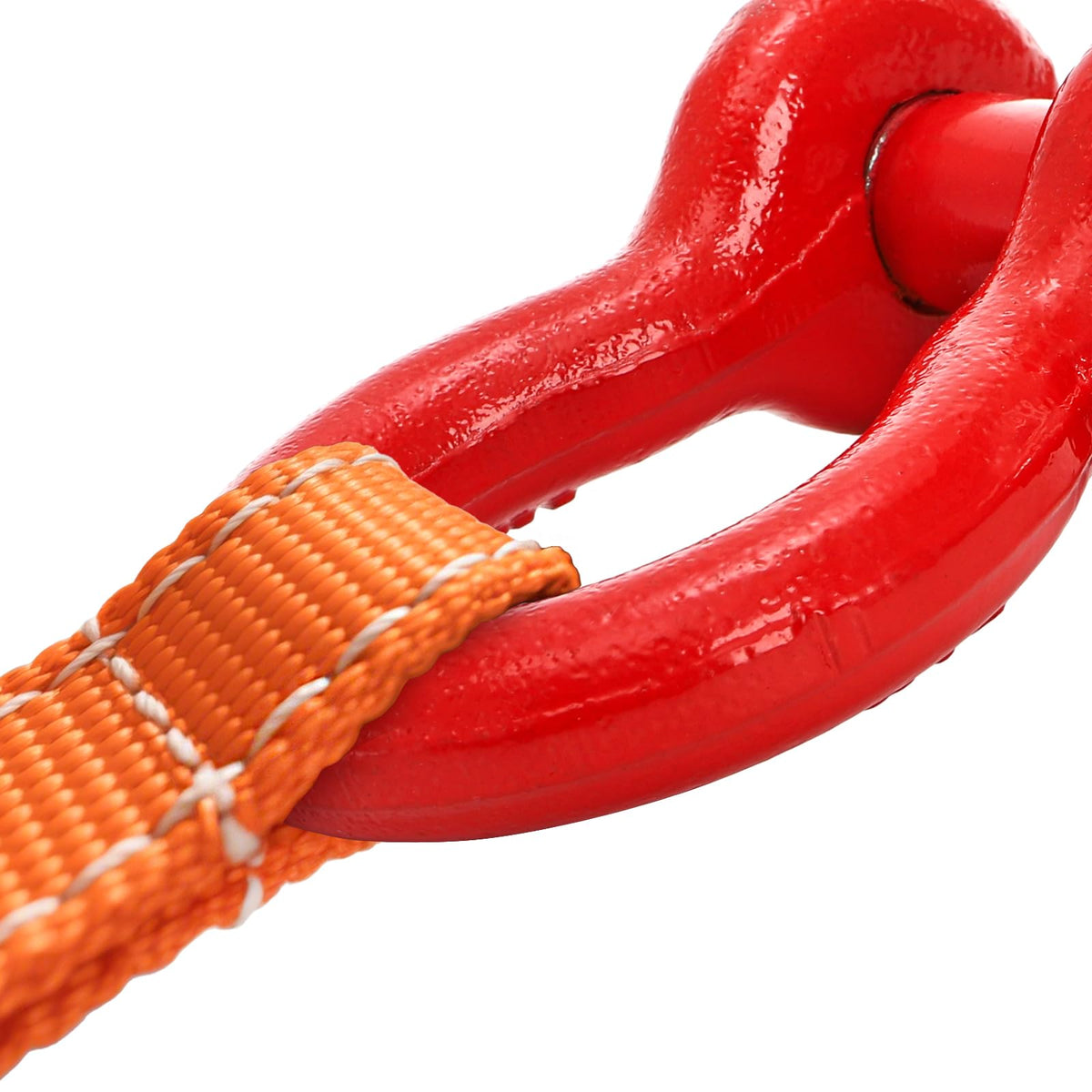 Bekith 3 Pack D Ring Shackles - 3/4" Rugged Unbreakable Heavy Duty Tow Shackle for Strap, Winch, Vehicle Recovery - 28.5 Ton (57,000 Lbs) Maximum Break Strength, Red