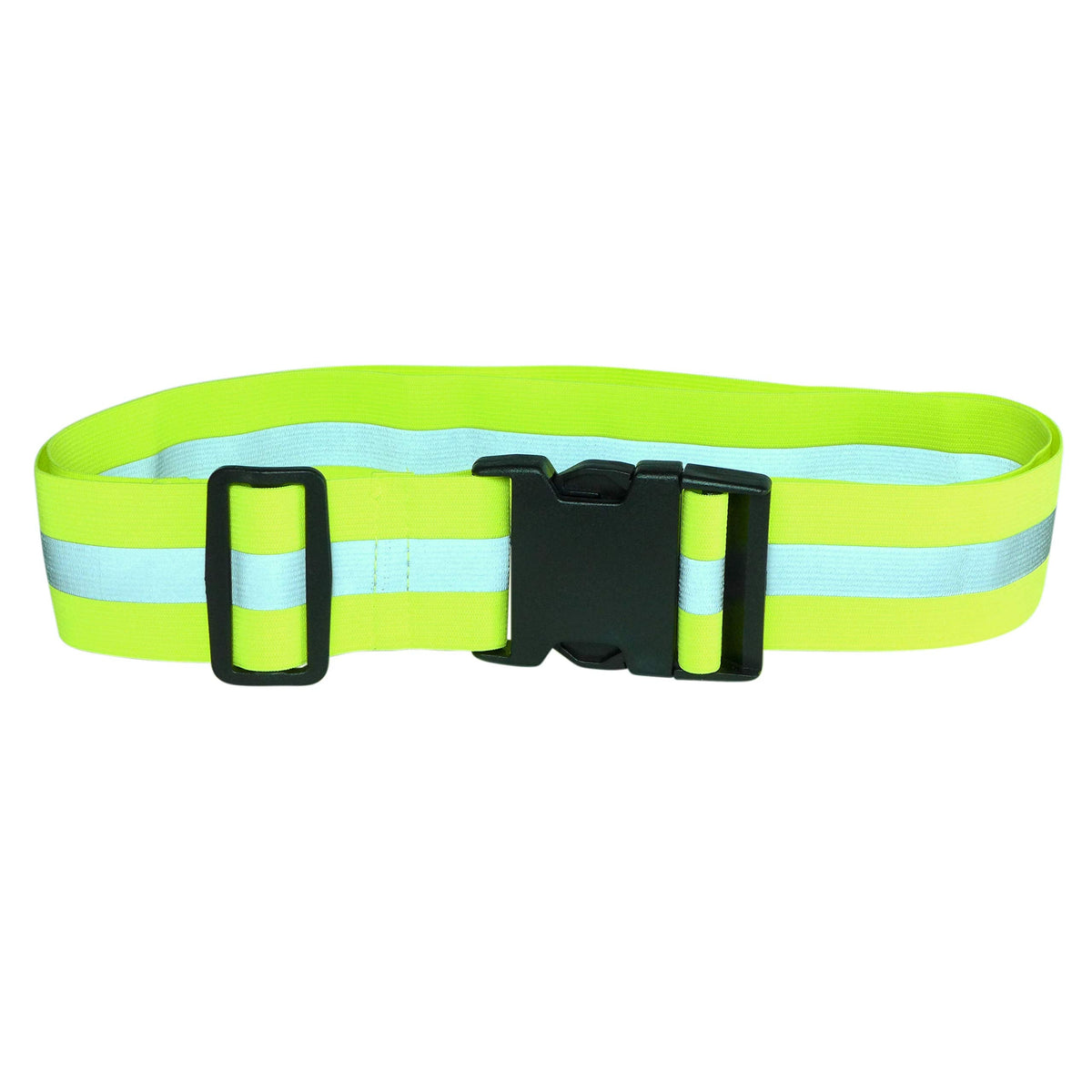 Endura Max Reflectives Reflective Elastic Belt or Sash, Military Heritage Style Glow Belt, Running Walking Motorcycling, Adjustable (Lime Green Ultralight, Regular)