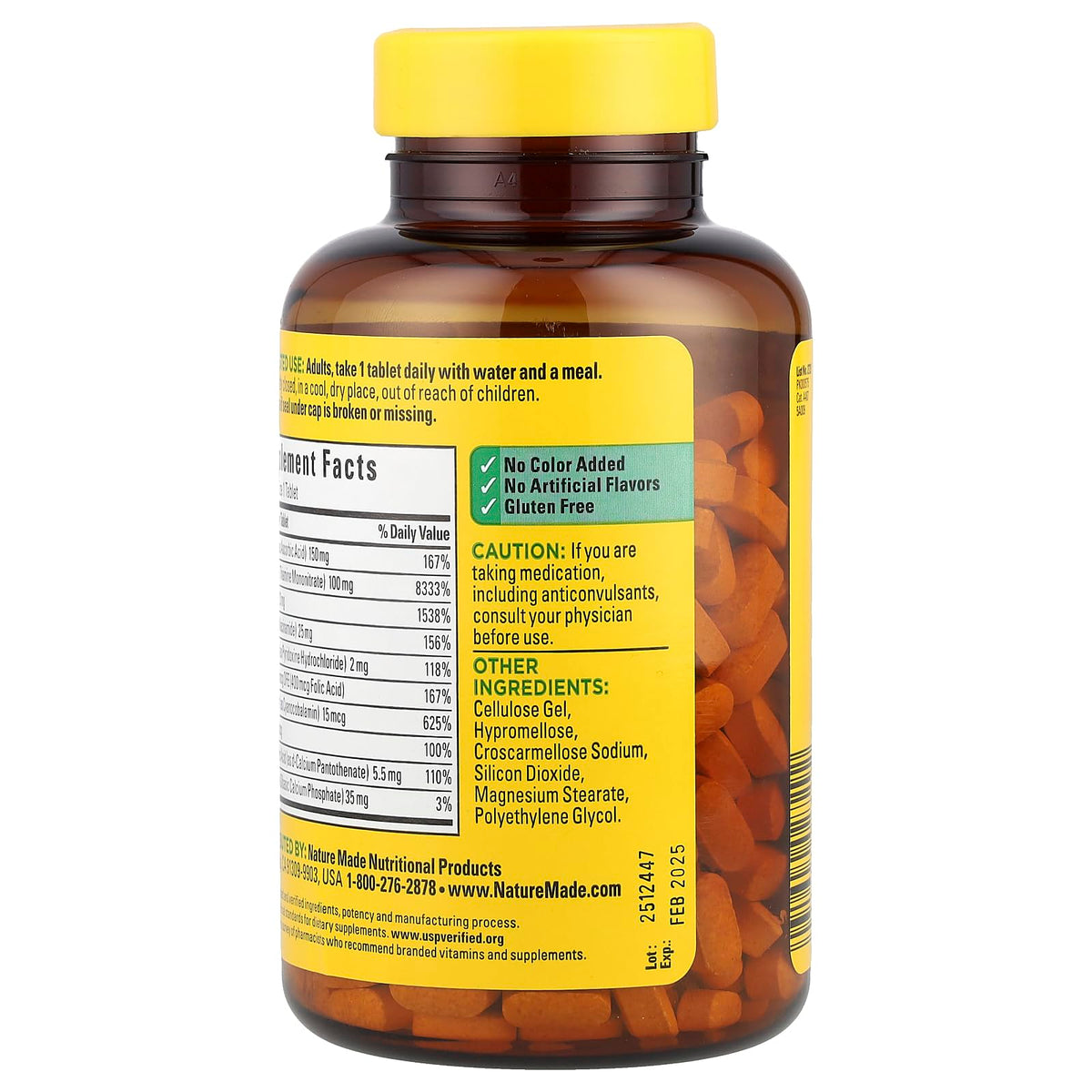 Nature Made Super Vitamin B-Complex + Vitamin C Tablets, 360 ct